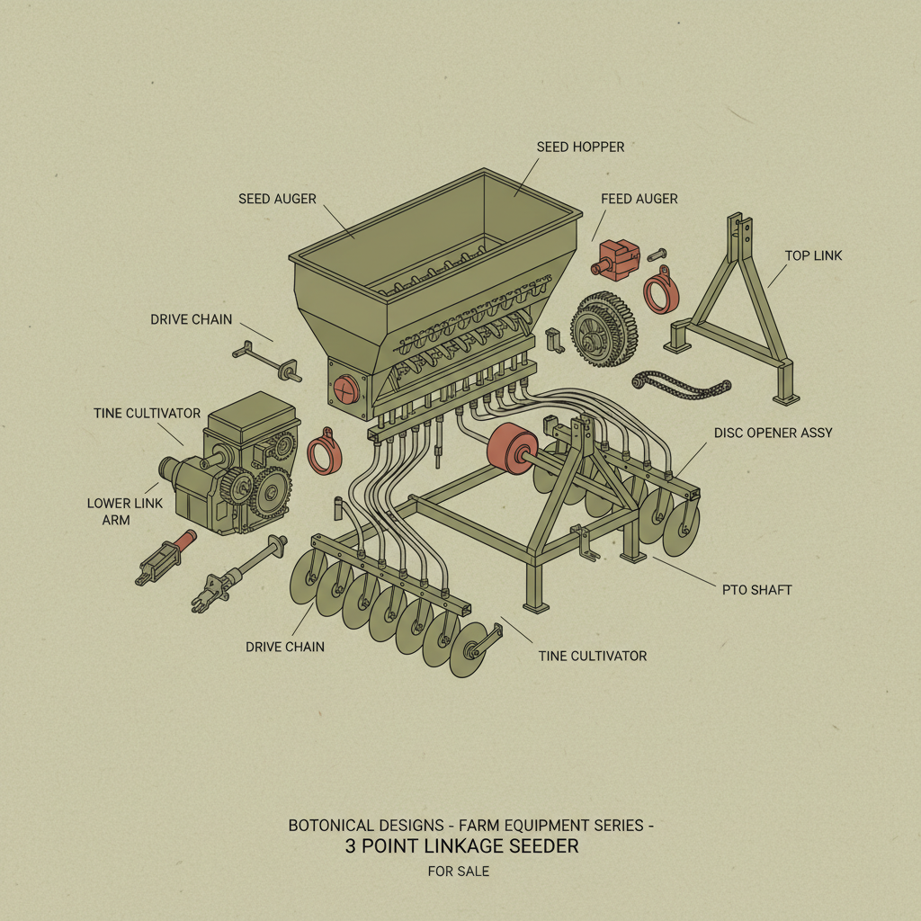 3 point linkage seeder for sale