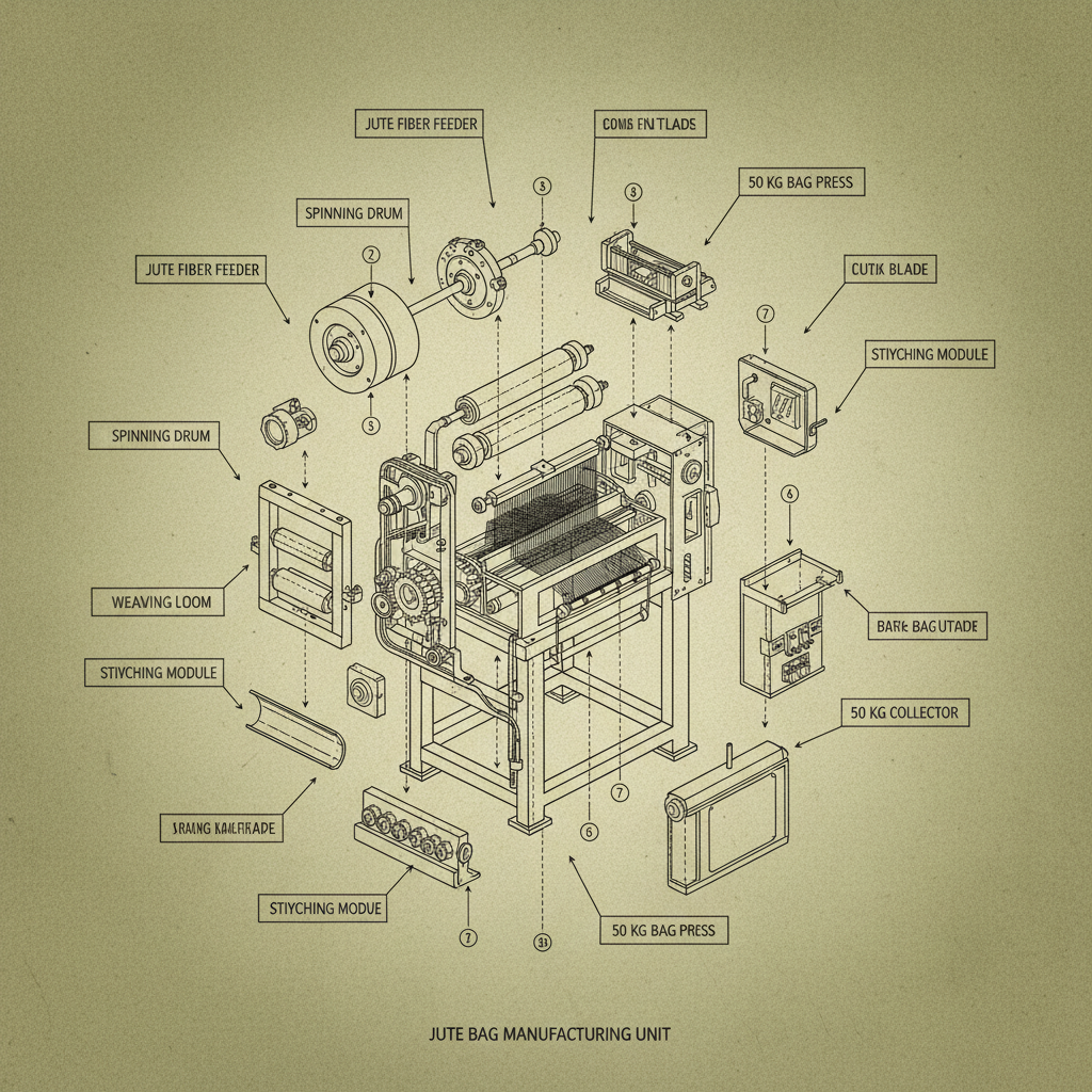 Robust 50 kg Jute Bag Making Machine Solutions for Efficient Packaging