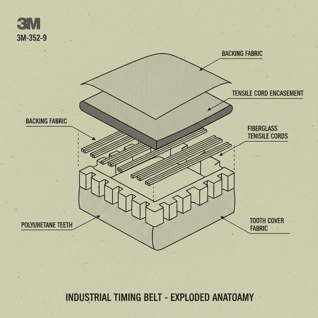 wholesale 3m-352-9 industrial timing belt