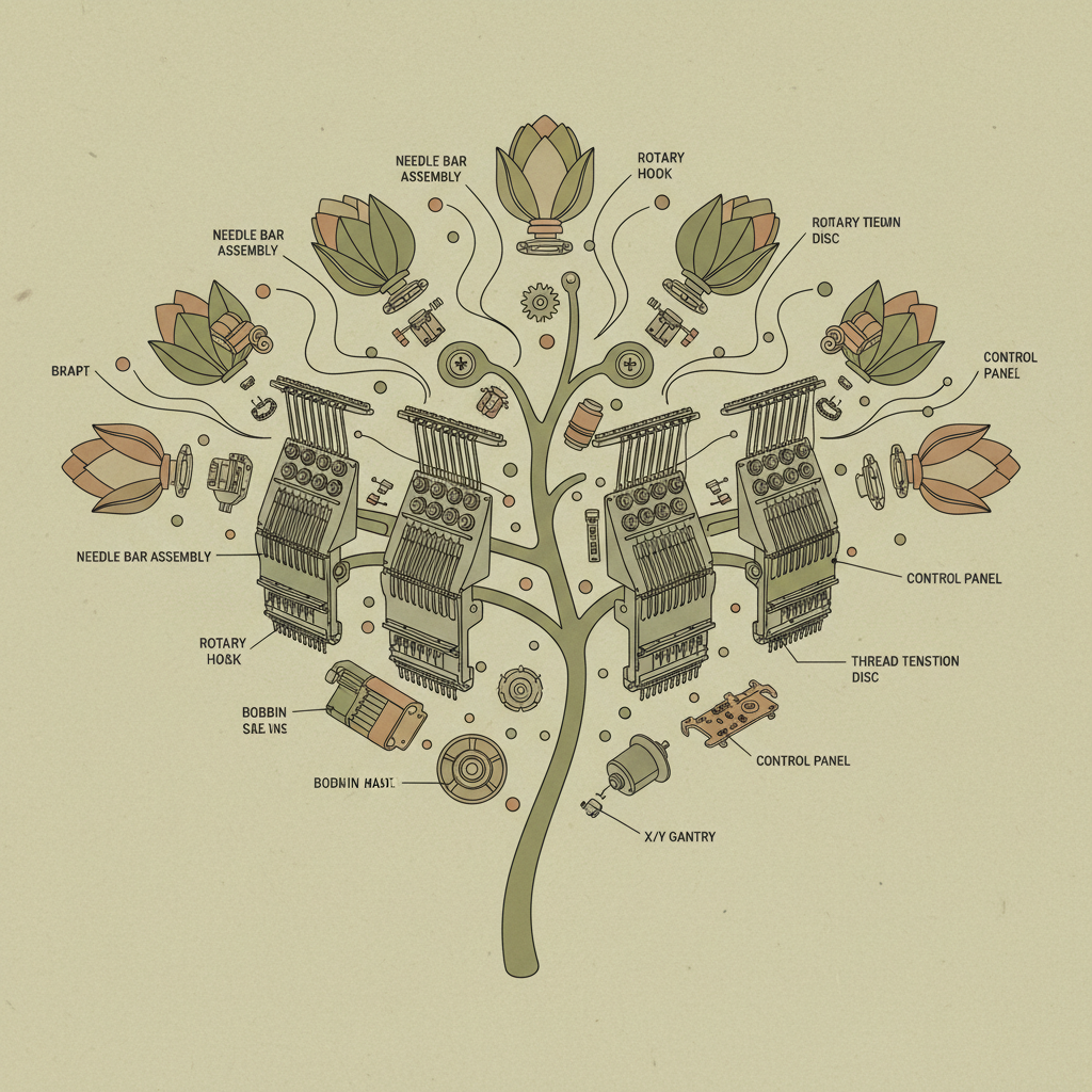 Optimizing Embroidery Production with a Reliable 6 Head Embroidery Machine
