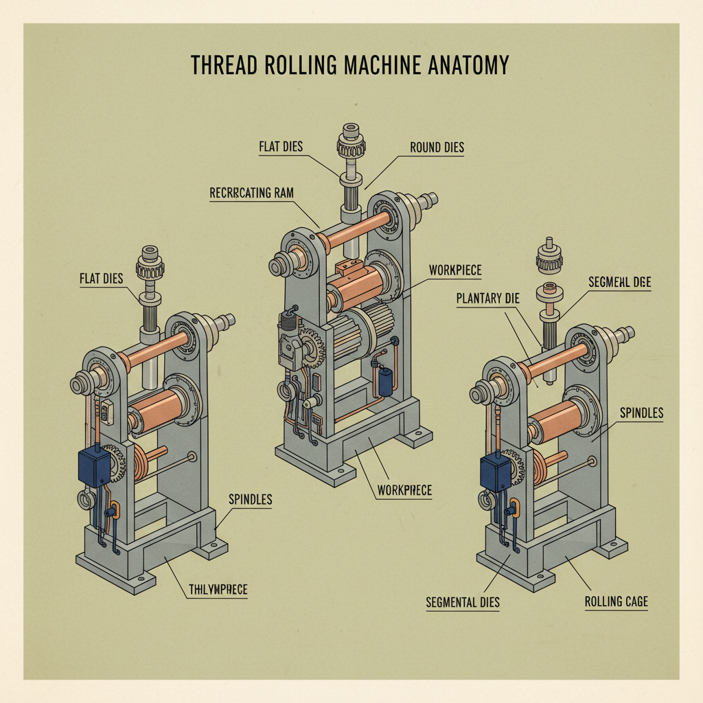 types of thread rolling machine