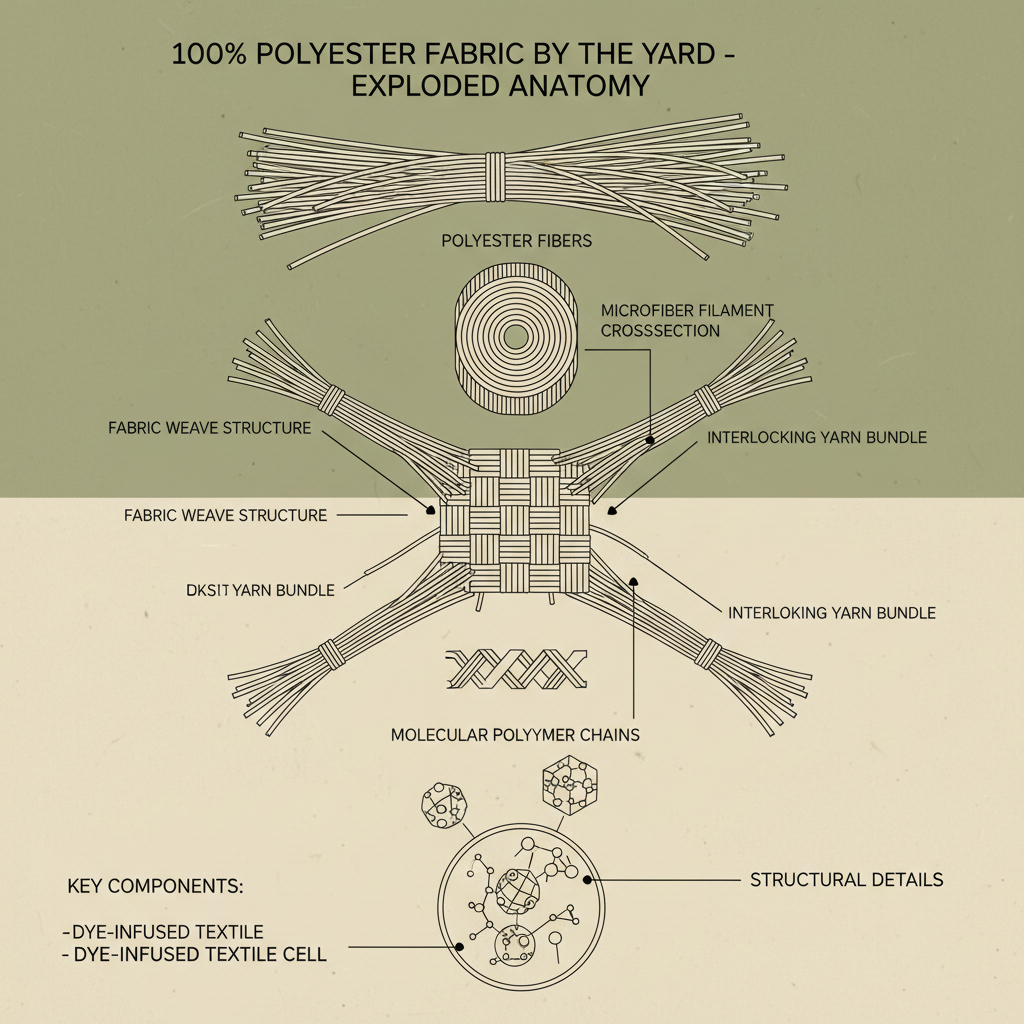 Exploring the Versatility of 100 Polyester Fabric by the Yard for Modern Applications