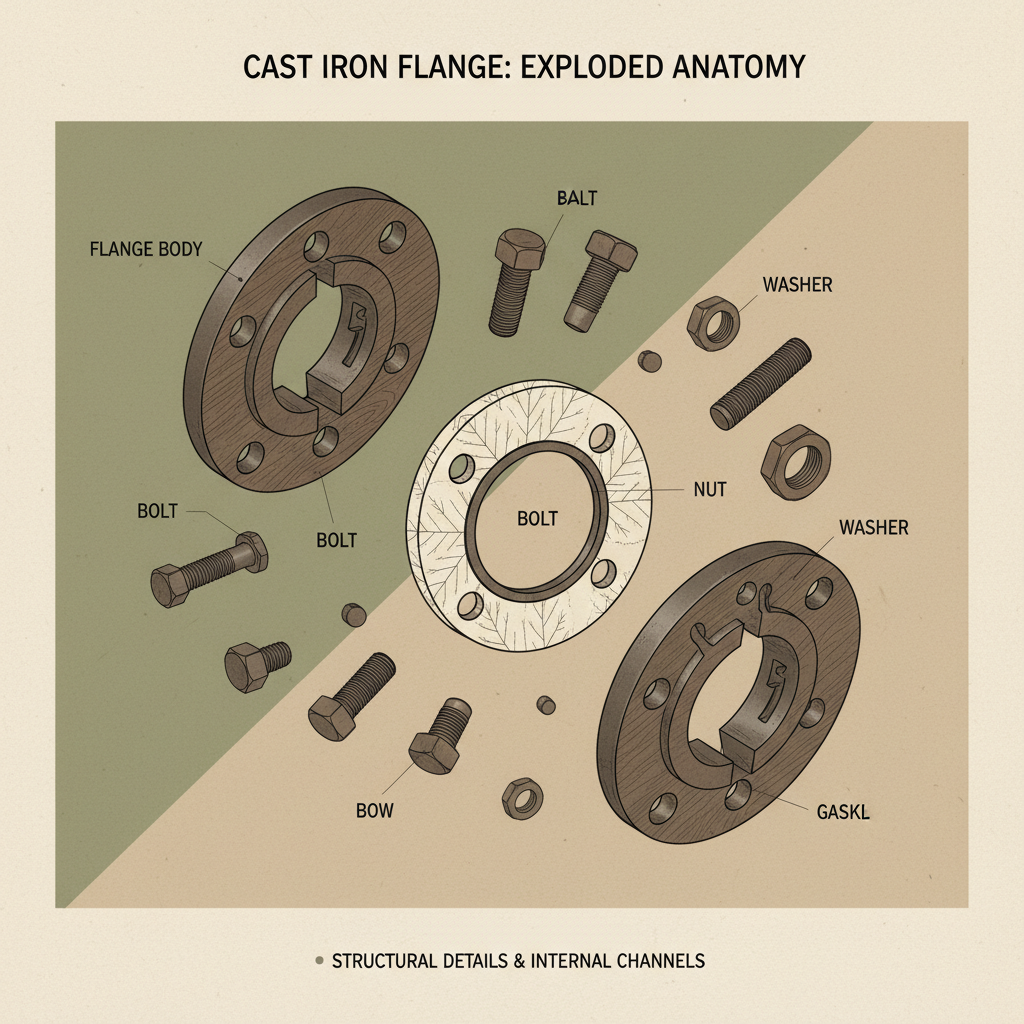 High Quality Wholesale Pipe Fittings Cast Iron Flange for Industrial Applications