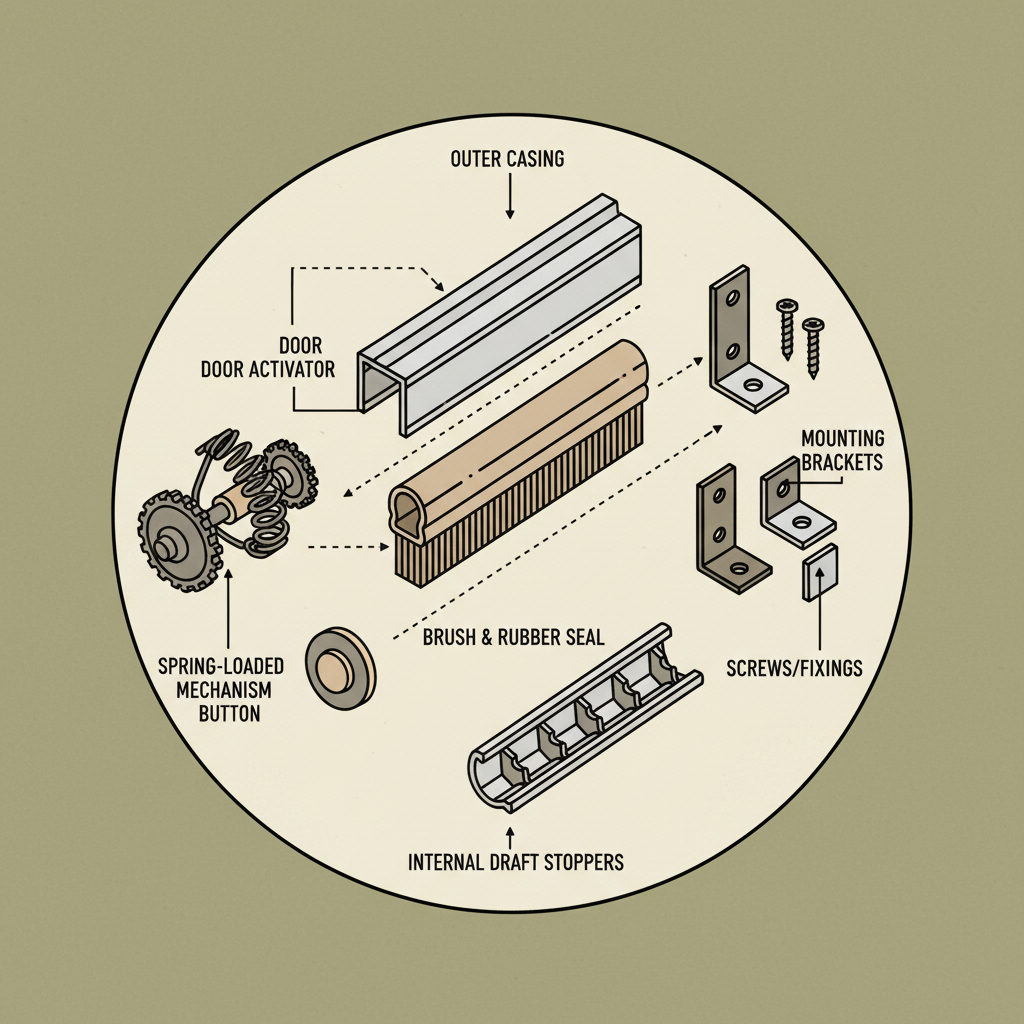 door bottom draught excluder