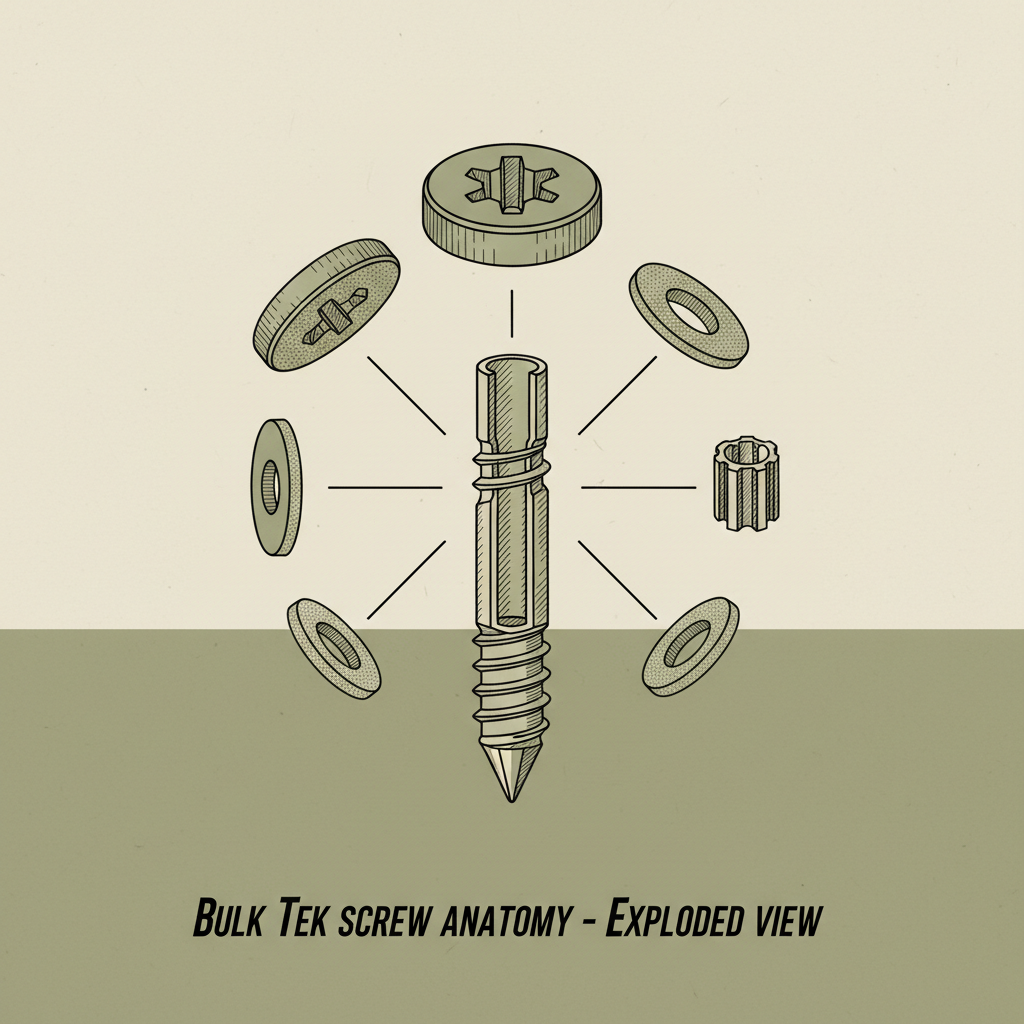 bulk tek screws