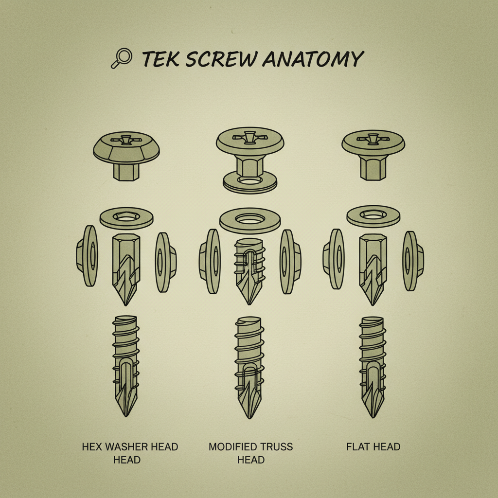 Understanding the Diverse Types of Tek Screws and Their Applications