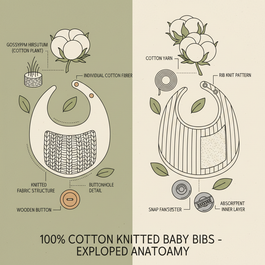 Explore the World of 100 Cotton Knitted Baby Bibs Quality and Comfort