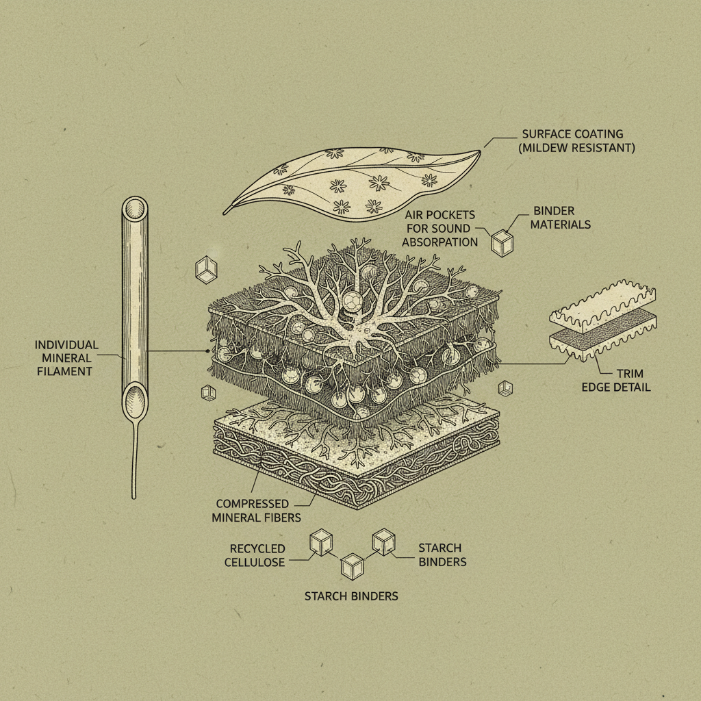 mineral fiber ceiling tiles