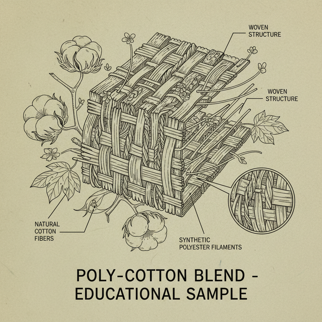 Durable Poly Cotton Material for Sale Offers Strength and Cost Effectiveness