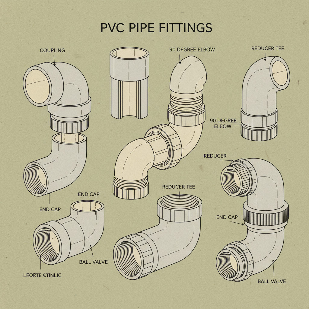 types of pipe fittings pvc