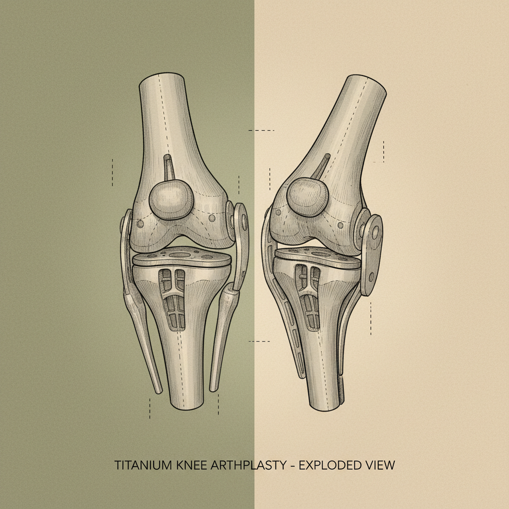 titanium knee replacement