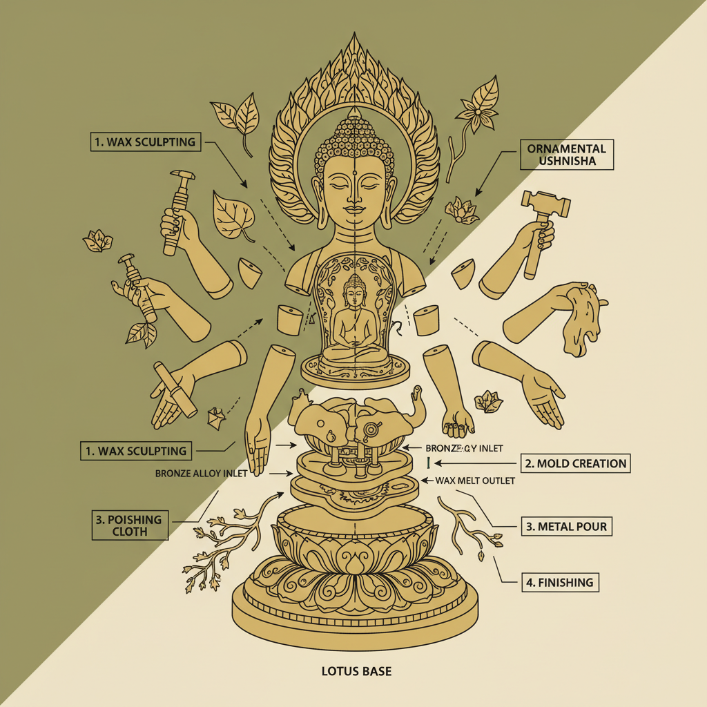 Exploring the Art and Manufacturing of Custom Brass Buddha Statues