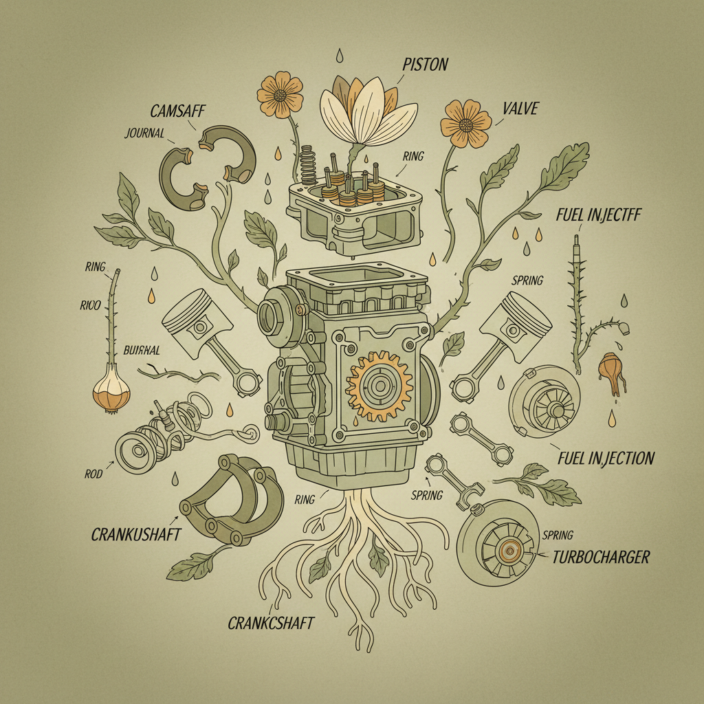 Understanding Automotive Engine Components and Modern Construction Material Trends